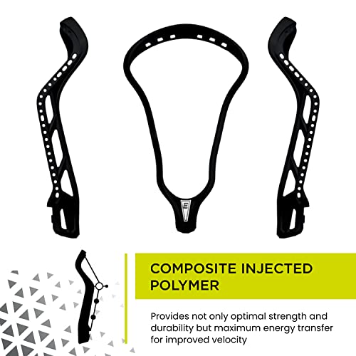 Epoch Women's 10-Degree Elite Lacrosse Unstrung Head For Attack/Midfield Power Players, Bottom Rail Design With Stiff Flex Iq3, Knot Lock Technology For Optimum Control And Feel, Made In Usa #TOP4