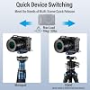 SIRUI 55mm Quick Release Plate and Clamp Base Kit, Camera Mount Adapter with 1/4 and 3/8 Thread, Quick-Release Attach Mount Plate for Tripod Monopod DSLR Stabilizer, QC-55