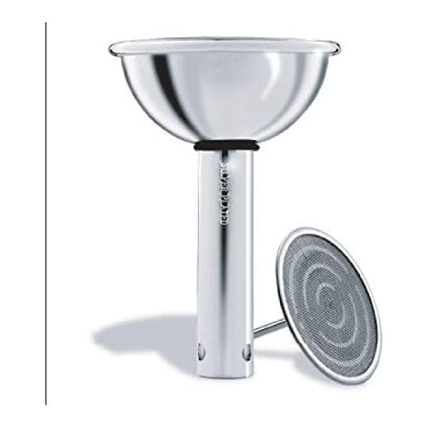 Stainless Steel Wine Decanting Aerator with Filter, Silver Plated Cover