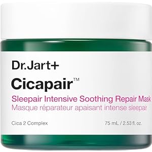 Dr.Jart+ Cicapair Sleepair Intensive Repair Night Korean Face Mask with Centella Asiatica | Overnight Face Mask For Glass Skin and Skin Barrier Repair | Korean Skin Care, 2.53 Fl Oz