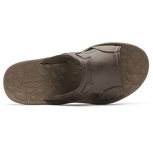 Rockport Men's Hayes Slide Sandal, Brown, 10.5 #TOP15