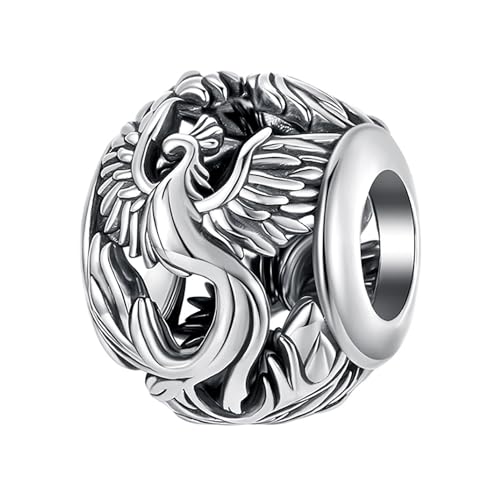 Animal Charms for Bracelets 925 Sterling Silver Jewelry Paw Print Elephant Ocean Beads Butterfly Peacock Snake Happy Birthday Charm Bracelet for Women