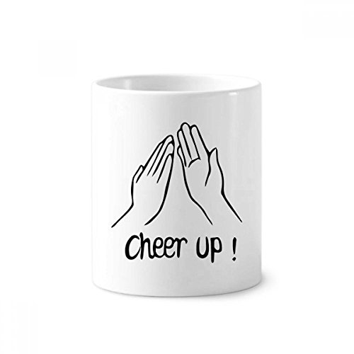 Tasse céramique blanche motif clap noir 350ml pour sublimer votre bureau ou salle de bain