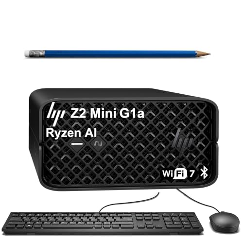 HP Z2 Mini G1a Workstation Business Desktop, AMD Ryzen AI Max PRO 380 (> Intel Ultra 7 265U), 32GB LPDDR5X RAM, MFF, Copilot+ PC, 50 TOPS NPU, Wi-Fi 7, IST Computer Customized 1TB/2TB SSD, Win 11 Pro