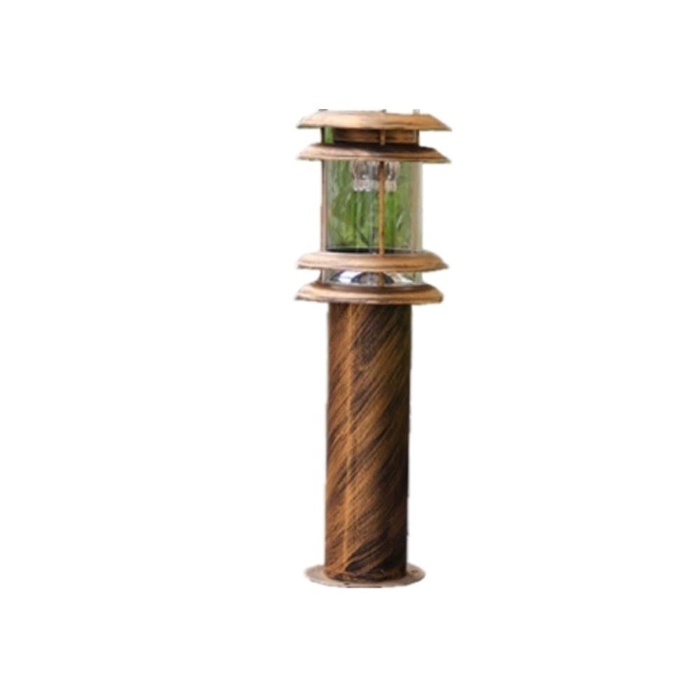 Lampe solaire LED pilier de jardin étanche en aluminium pour extérieur