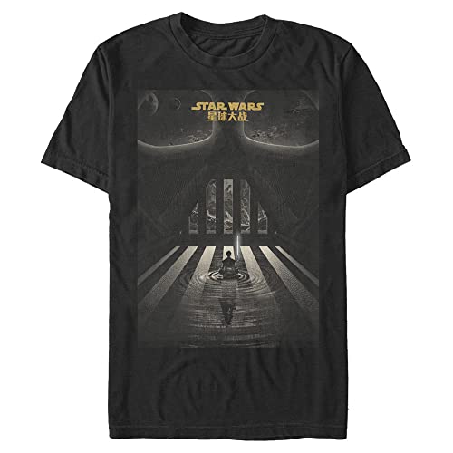 T-Shirt Star Wars Poster Homme en Coton Coupe Droite