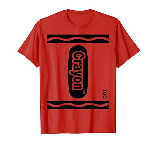 Red Crayon Box Costume d'Halloween assorti pour couple T-Shirt