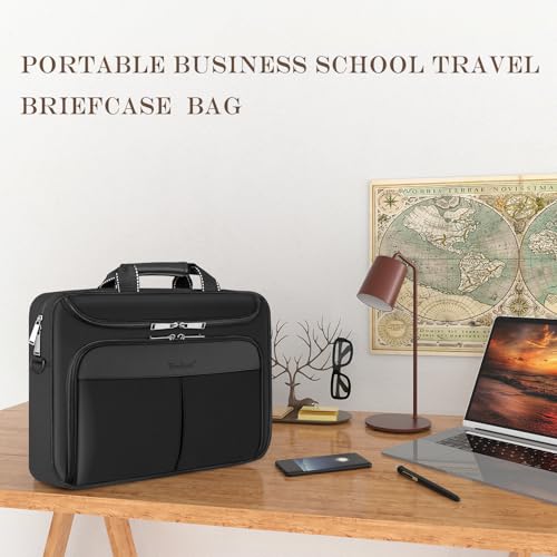Maletín para portátil 17-17.3 pulgadas impermeable negro miniatura 7