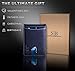 SERMAN BRANDS RFID Blocking Slim Bifold Genuine Leather Minimalist Front Pocket Wallets for Men with Money Clip Thin Gift (Atlantic Blue 1.S)
