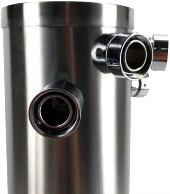 4 Hole Stainless Steel Barrel Kit for Kegerator, SS Short Shanks & Black Handles, Home Brew Beer Dispensing System (No Taps Included)