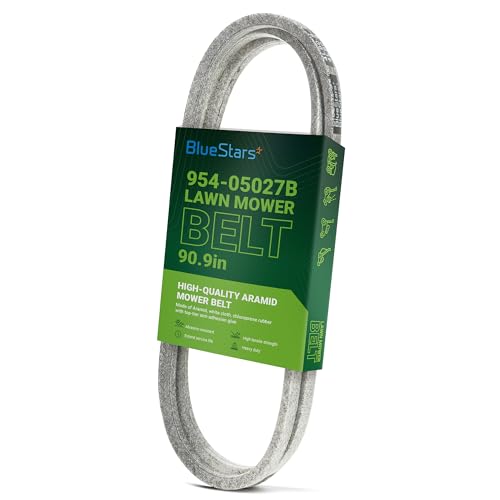 Image of BlueStars 954-05027B Drive Belt | Aramid Cord | 1 /2 inch x 90.9 inch | DriveBelt for MTD CubCadet XT1-GT50 XT1-GT54 XT2-GX54 Replaces 754-05027 754-05027A 954-05027 954-05027A Lawn Mowers Tractors