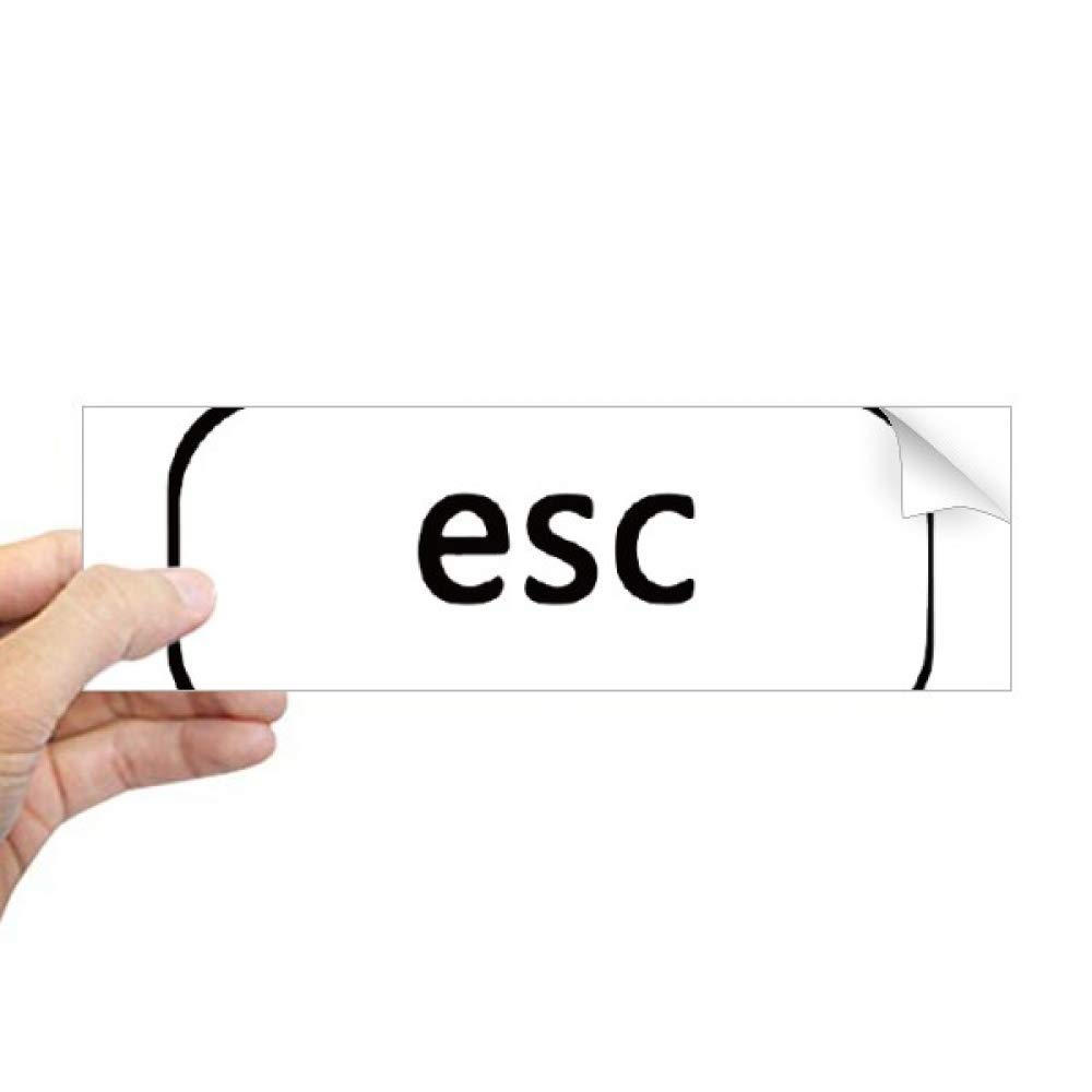 Sticker rectangulaire clavier Esc pour fenêtre DIYthinker autocollant vinyle deco