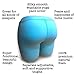 The Buttress Pillow – All-Natural Latex Foam Butt-Shaped Pillow for Sleep, Stress Relief, and Comfort – Ergonomic Design for Side, Back, and Stomach Sleepers – Removable Cover Included