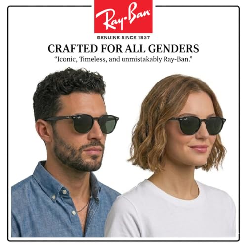 Image of Ray-Ban RB4259 Phantos Shaped Sunglasses for Men & Women with Official RAYBAN Eyewear Kit
