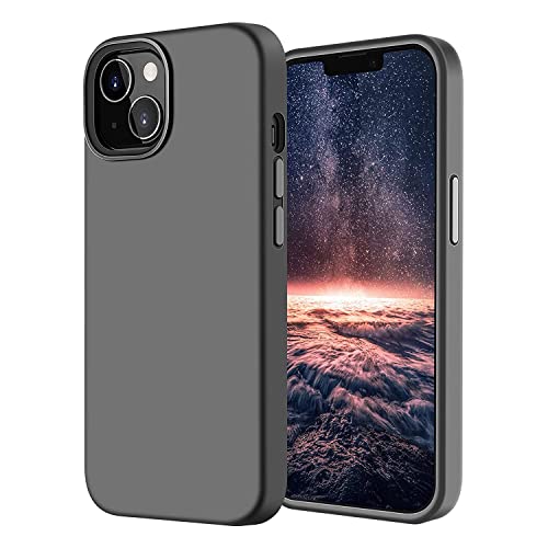 Image of LIRAMARK Liquid Silicone Soft Back Cover Case for Apple iPhone 13 Mini (5.4 Inch) (Grey)