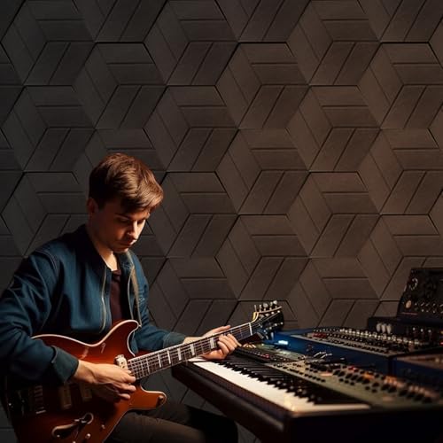 Studio cinéma maison amélioré par panneau acoustique absorbant le son efficace