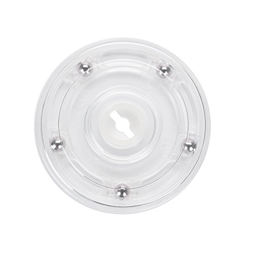 Tambee 4Pcs 3Inch Acrylic Lazy Susan Turntable Organizer Revolving Display Base White Acrylic For Spice Rack Table Cake Kitchen Pantry Decorating #TOP2