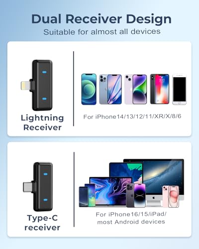 Image of VELOMAX Wireless Microphone with Noise Reduction, Wireless Microphone 30-Meter Transmission Range,Ideal mic for YouTube Video Recording (Type Mic)