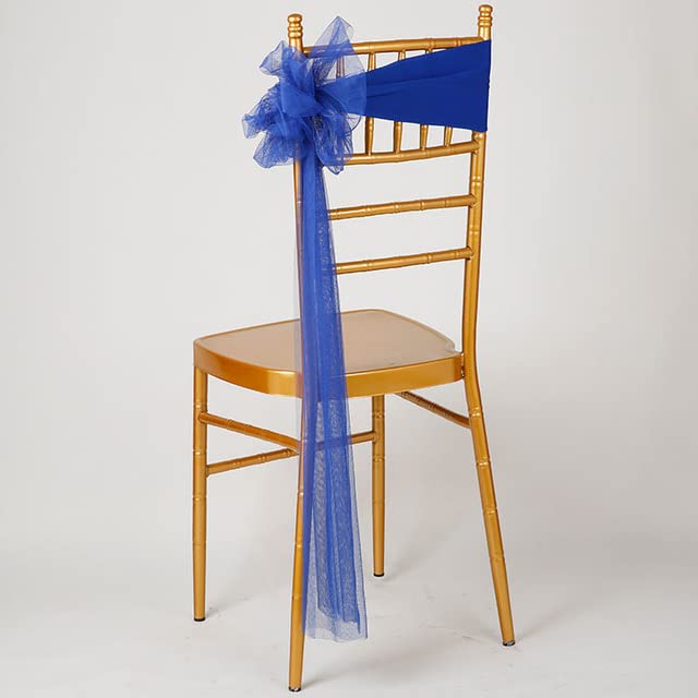 50 szt. elastanowe szarfy na krzesła elastyczne oparcie krzesła kwiatowa muszka na krzesło ślubne węzeł do dekoracji weselnej artykuły hotelowe