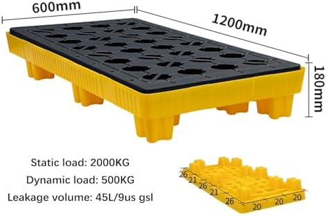 Pallet Spill Containment Platform Stackable Polyethylene Oil Drum with Drain Detachable Modular Grating Tray Industrial,Modular Spill Containment Platform with Detachable Leakproof Tray - Id