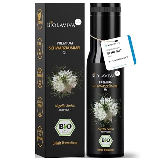 Premium BIO Schwarzkümmelöl – kaltgepresst & ungefiltert – hoher Thymochinongehalt - 100% Nigella sativa aus Ägypten – laborgeprüft & lichtgeschützt im Miron Violettglas (1x100 ml)