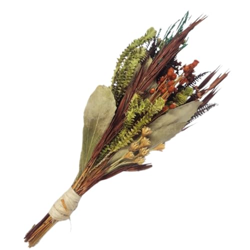 Planta Seca Mini Buquê Variado Castanho
