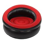 Inflatable Chair, Ergonomic Flocked PVC, 30.7 x 29.5 in - Image 7