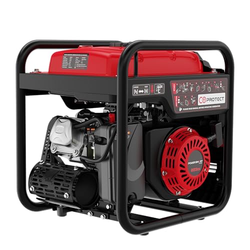 Image of PowerSmart 4500W Portable Generator with CO Alarm, Inverter Technology, Gas Generator for Home Use, Emergency, Camping, EPA Compliant, Parallel Ready