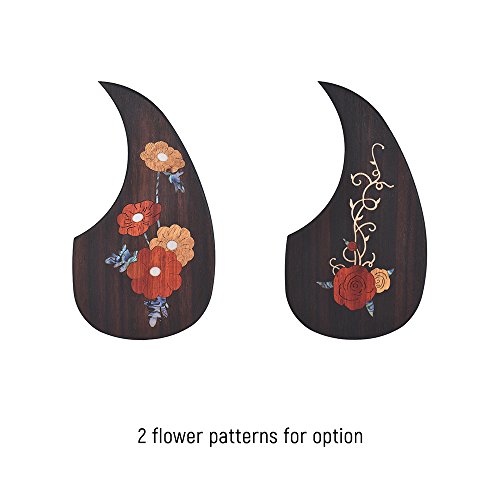 Festnight Garde Pickguard guitare en bois Pick pour 40 41 guitares acoustiques en bois ébène avec motif de fleurs… - Les Beatles, Paul McCartney, John Lennon, RIngo Starr, George Harrison Festnight Garde Pickguard guitare en bois Pick pour 40 41 guitares acoustiques en bois ébène avec motif de fleurs… – Image 8
