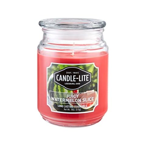 Candle-Lite Duftkerze im Glas mit Deckel | Juicy Watermelon Slice | Duftkerze Fruchtig Cover