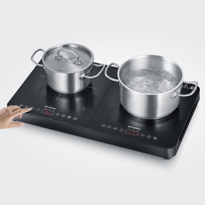 Plaque de cuisson posable SEVERIN - DK9194-2 foyers - 10 niveaux de puissance - 3400W
