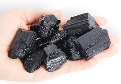 200g Cristales de Turmalina Negra, Piedras de Turmalina Negra en ...