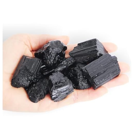 200 g Rohschwarzer Turmalin Kristalle (30–50 mm) | Natürliche raue, unpolierte Steine | Mineralien für DIY, Aquarium, Wohndeko, Feng-Shui-Dekoration & Sammlung