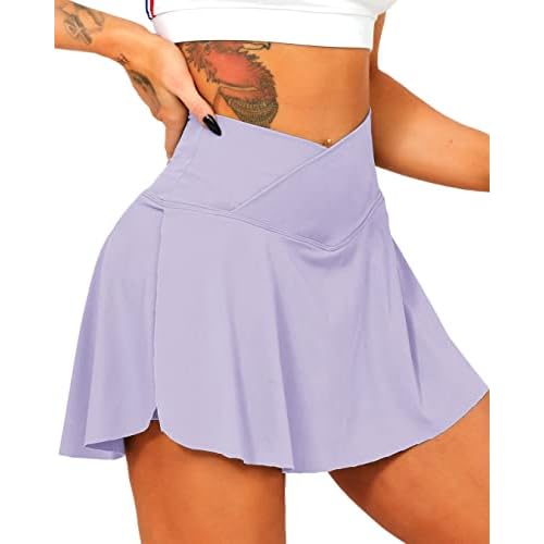 Navneet Tennis Skirt Golf Skorts for Women with Pockets Pleated Mini Skirt High Waisted Skort Pickleball Golf Clothes