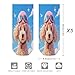 VstaDank Poodle in Sky Ankle Socks 5 Pairs Fashion Invisible Low Cut Sock for Adult Casual Short Sock Soft Cozy No Show Socks