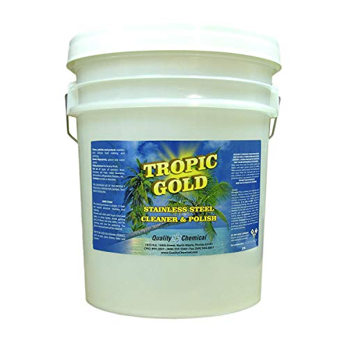 Limpiador y pulidor Quality Chemical Tropic Gold acero inoxidable 640 oz