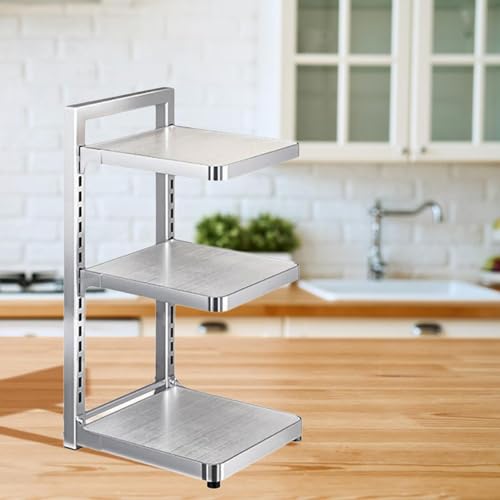 Ronyme Pot Rack for Pans And Pots, Storage Solution for Kitchen Countertop, 3 Tier - Image 5