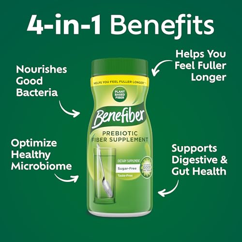image for Benefiber Daily Prebiotic Fiber Supplement Powder for Digestive Health