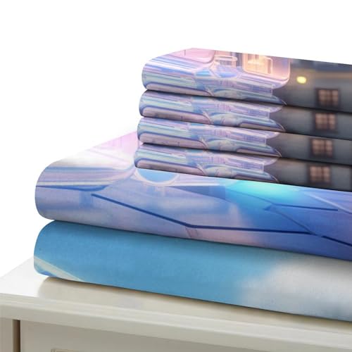 Housse de couette enfant 200x200 multicolore ensemble lit double