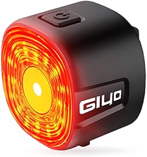 NIUAWASA Smart Rear Bike Lights - Brake Sensing Auto On/Off Bike Tail Light USB Rechargeable IP66 Waterproof 6 Modes LED Bicycle Back Red Light Night Warning Cycling Safety