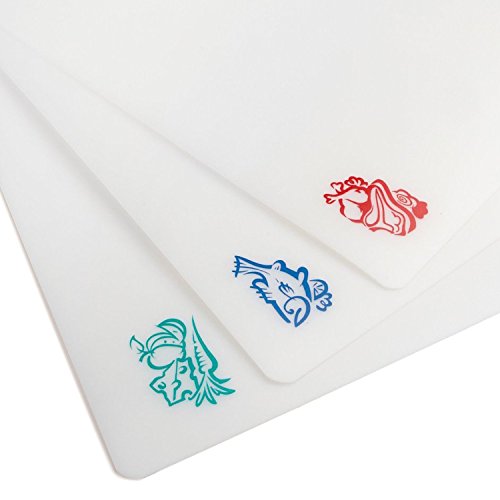 Tablas de Cortar Flexibles Norpro Icon Cut N Slice, 38 cm x 29 cm, Blanco, Juego de 3 miniatura 2