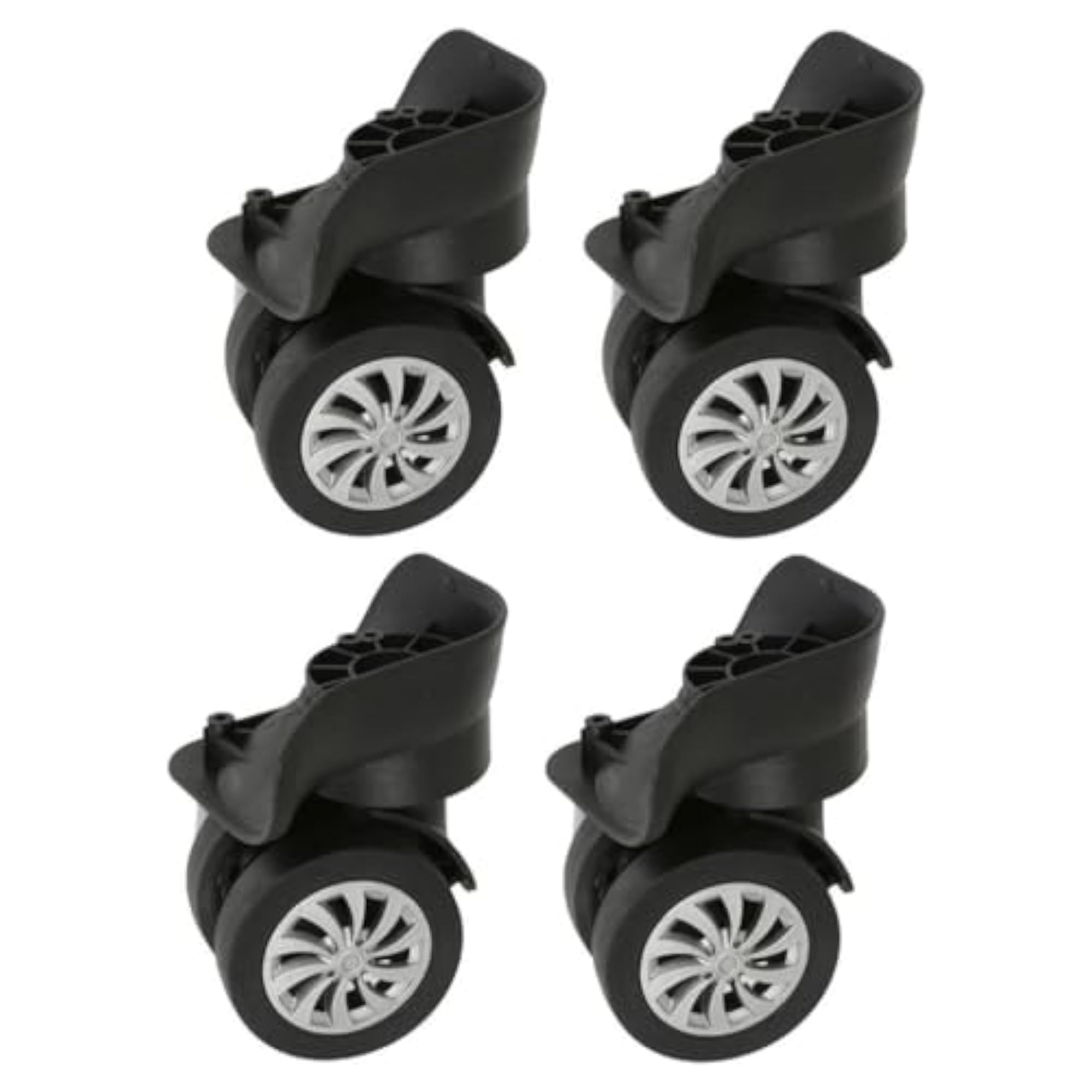 2 Pieces Luggage Wheels Replacement 360 Degrees Swivel