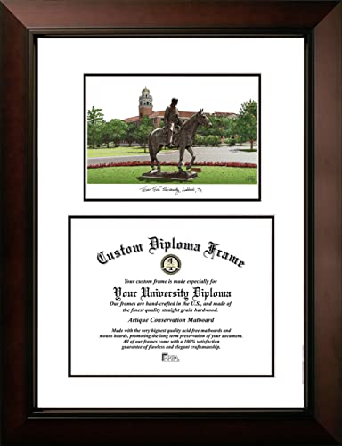 Campus Images TX960LV Texas Tech University Legacy Scholar Diploma Frame 11 x 14 Inches