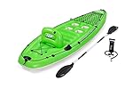 BESTWAY Kayak Hinchable Hydro-Force Koracle X1 par...: Kayak individual para relajarse, pescar o navegar por el lago o mar Respaldo inflable para la máxima comodidad durante la pesca Cuenta con un remo para poder desplazarse por el agua Construcción de 3 cámaras de aire para una mejor flotabilidad Tamaño...