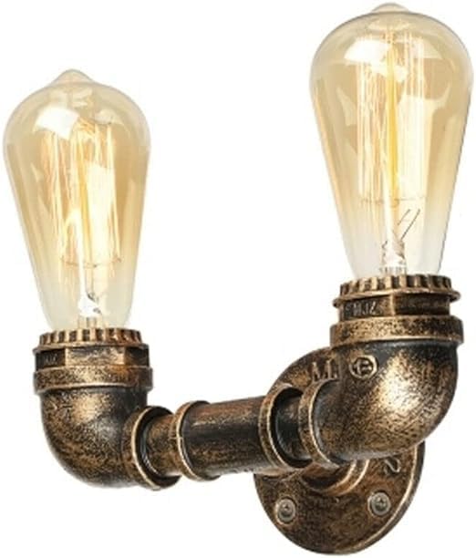DC VOLTAGE Steampunk Wall Sconce E27 Brushed Copper Metal 20cm Base Creative Vintage Wall Mounted Lighting Without Bulb for Living Room Kitchen Bathroom Bar Restaurants Coffee Shop — image 1