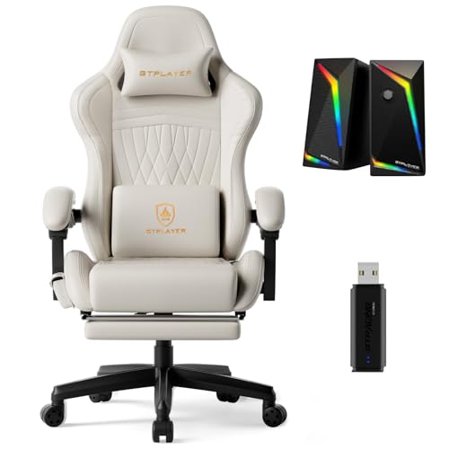 GTPLAYER Gaming Chair with RGB Speakers