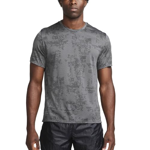 Nike Men's Dri-Fit ADV Running Division T-Shirt Large Black Grey