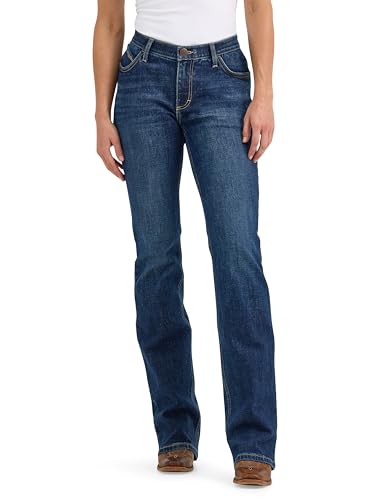 Wrangler Damen Willow Mid Rise Performance Waist Boot Cut Ultimate Riding Jeans, Andrea, 26W/ x 34L