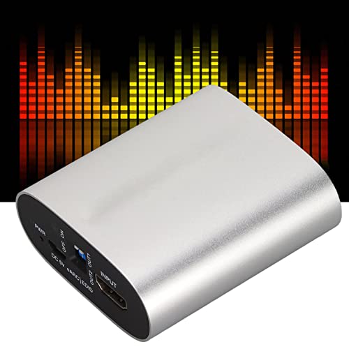 Extrator de som, conversor estéreo HD multiformato saída de loop local liga de alumínio 18 Gbps para