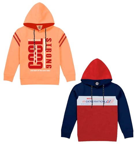 Image of MIST N FOGG Boys & Girls Regular Fit Full Sleeve Hooded Sweatshirt Combo